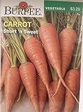 Burpee 66654 Carrot Short 'n Sweet Seed Packet Photo, best price $6.95 new 2024