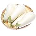 Photo Unique Eggplant Seeds for Planting, Casper White - 1 g 200+ Seeds - Non-GMO, Heirloom Egg Plant Seeds - Home Garden Vegetable White Eggplant Seeds - Sealed in a Beautiful Mylar Package