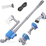 UPETTOOLS Aquarium Gravel Cleaner - Electric Automatic Removable Vacuum Water Changer Sand Algae Cleaner Filter Changer 110V/28W Photo, best price $37.99 new 2024