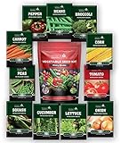 11 Heirloom Seeds for Planting Vegetables and Fruits, 4800 Survival Seed Vault and Doomsday Prepping Supplies, Gardening Seeds Variety Pack, Vegetable Seeds for Planting Home Garden Non GMO Photo, best price $15.97 ($0.00 / Count) new 2024