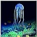 Foto FuninCrea Decoraciones de Acuario de Medusas, Decoraciones de Resplandor de Medusas para Peceras, Decoraciones para Peceras Adecuadas para Muchas Peceras/Acuarios (Azul)