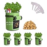 Potato-Grow-Bags, 4 Pack 10 Gallon Felt Potatoes Growing Containers with Handles&Access Flap for Vegetables,Tomato,Carrot, Onion,Fruits,Plants Planting Bag Planter Photo, best price $34.99 new 2024