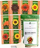 1000+ Sunflower Seeds for Planting - 8 Varieties - Flower Seeds to Plant Outside, Grow Giant Sunflower Plants, Heirloom Seeds Photo, best price $16.99 ($0.02 / Count) new 2024