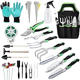 Heavy Duty Garden Tool Set with Soft Rubberized Non-Slip Gardening Tools, 20 PCS Gardening Tools Set Succulent Tools Set Stainless Steel Garden kit Tools for Men Women Photo, best price $25.99 new 2024