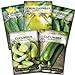 Photo Sow Right Seeds - Cucumber Seed Collection for Planting - Armenian, Pickling, Lemon, Beit Alpha, Marketmore Variety Pack, Non-GMO Heirloom Seeds to Grow a Home Vegetable Garden, Great Gardening Gift