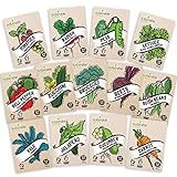 Heirloom Vegetable Seeds Kit 13 Pack – 100% Non GMO for Planting in Your Indoor or Outdoor Garden: Tomato, Peppers, Zucchini, Broccoli, Beet, Bean, Carrot, Kale, Cucumber, Pea, Radish, Lettuce Photo, best price $16.95 new 2024