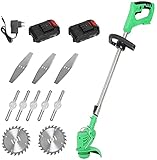 LHMYHHH Batterie strimmer schnurlos mit 2 batterieladegerät Rasen räuber Edger werkzeuggarten Gras strimmer länge 90-122 einstellbar für Outdoor Yard b 24v 3Ah Foto, bester Preis 126,99 € neu 2024