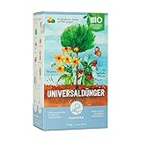 Plantura Bio Universaldünger mit 3 Monaten Langzeitwirkung, Pflanzendünger, 1,5 kg, für kraftvolle Pflanzen, 100% tierfrei & Bio, gut für den Boden, unbedenklich für Haus- & Gartentiere, Naturdünger Foto, bester Preis 14,99 € (9,99 € / kg) neu 2024