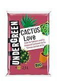 Undergreen by Compo Cactus Love, Erde für Kakteen und Co., Bio, Kultursubstrat, 2,5 Liter Foto, bester Preis 5,16 € (2,06 € / l) neu 2024