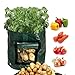foto Scoolr, confezione da 2 borse per la coltivazione di patate, da 26,5 litri, borsa con finestra di areazione apribile per coltivare ortaggi come patate, carote, cipolle, pomodori, 33 cm x 35 cm