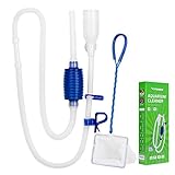 VIVOSUN Aquarium Gravel Cleaner Siphon Fish Tank Vacuum Cleaner with Fishing Net Long Nozzle Water Flow Controller - BPA Free Photo, best price $15.87 ($7.94 / Count) new 2024