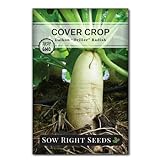 Sow Right Seeds - Driller Daikon Radish Seed for Planting - Cover Crops to Plant in Your Home Vegetable Garden - Enriches Soil - Suppresses Weeds - Non-GMO Heirloom Seeds - A Great Gardening Gift Photo, best price $4.99 new 2024