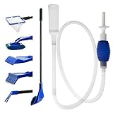 GreenJoy Aquarium Fish Tank Cleaning Kit Tools Algae Scrapers Set 5 in 1 & Fish Tank Gravel Cleaner - Siphon Vacuum for Water Changing and Sand Cleaner (Cleaner Set) Photo, best price $16.88 new 2024