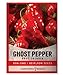 Photo Ghost Pepper Seeds for Planting Spicy Hot - Heirloom Non-GMO Hot Pepper Seeds for Home Garden Vegetables Makes a Great Plant Gift for Gardening by Gardeners Basics