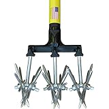 Rotary Cultivator Tool - 40” to 60” Telescoping Handle - Reinforced Tines - Reseeding Grass or Soil Mixing - All Metal, No Plastic Structural Components - Cultivate Easily Photo, best price $39.99 new 2024
