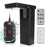 Aquarium Fish Tank Filter with Light + Heater for an Healthy Environment for Fish and Plants Created by Using Advance Filtration + Full Spectrum LED Light + Heater Photo, best price $39.50 new 2024