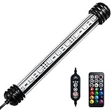 LVY TECH Submersible Aquarium Light, Fish Tank Light with Timer, Full Waterproof, Brightness Adjustable Strong Suction Cups, Wireless Remote Control Fish Light Photo, best price $13.99 new 2024