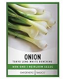 Green Onion Seeds for Planting - Tokyo Long White Bunching is A Great Heirloom, Non-GMO Vegetable Variety- 200 Seeds Great for Outdoor Spring, Winter and Fall Gardening by Gardeners Basics Photo, best price $4.95 new 2024