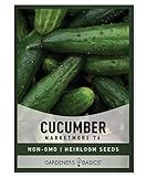 Cucumber Seeds for Planting - Marketmore 76 - Cucumis sativus Heirloom, Non-GMO Vegetable Variety- 1 Gram Seeds Great for Outdoor Gardening by Gardeners Basics Photo, best price $4.95 new 2024