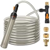 hygger Bucket-Free Aquarium Water Change Kit Metal Faucet Connector Fish Tank Vacuum Siphon Gravel Cleaner with Long Hose 33FT Drain & Fill Photo, best price $41.99 new 2024