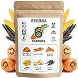 Seedra 6 Carrot Seeds Variety Pack - 1385+ Non GMO, Heirloom Seeds for Indoor Outdoor Hydroponic Home Garden - Chantenay Red Cored, Imperator, Scarlet Nantes, Solar Yellow, Lunar White, Black Nebula Photo, best price $11.21 new 2024