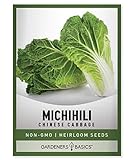 Michihili Chinese Cabbage Seeds for Planting - Napa Heirloom, Non-GMO Vegetable Variety- 1 Gram Seeds Great for Summer, Spring, Fall and Winter Gardens by Gardeners Basics Photo, best price $4.95 new 2024