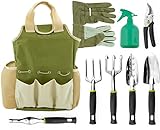 Vremi 9 Piece Garden Tools Set - Gardening Tools with Garden Gloves and Garden Tote - Gardening Gifts Tool Set with Garden Trowel Pruners and More - Vegetable Herb Garden Hand Tools with Storage Tote Photo, best price $48.25 new 2024