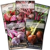Sow Right Seeds - Beet Seeds for Planting - Detroit Dark Red, Golden Globe, Chioggia, Bull’s Blood and Cylindra Varieties - Non-GMO Heirloom Seeds to Plant a Home Vegetable Garden - Great Gift Photo, best price $10.99 new 2024