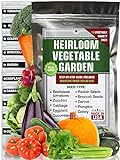 Heirloom Vegetable Seeds Pack - 100% Non GMO Heirloom Garden Seeds for Planting Outdoor, Indoor, Hydroponic - Tomatoes, Cucumber, Carrot, Broccoli, Radish Seeds and More Photo, best price $13.95 ($1.40 / Count) new 2024