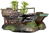 Penn-Plax OJ3 Action Aqua Aquarium Decoration Ornament | Sunken Ship with Plant | Great Detail and Action | Fun Decor for Any Tank Photo, best price $23.02 new 2024
