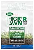 Scotts Turf Builder Thick'R Lawn Sun and Shade, 12 lb. - 3-in-1 Solution for Thin Lawns - Combination Seed, Fertilizer and Soil Improver for a Thicker, Greener Lawn - Covers 1,200 sq. ft. Photo, best price $19.76 new 2024
