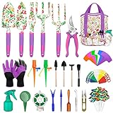 83 Pcs Garden Tools Set Succulent Tools Set,Heavy Duty Floral Gardening Kit with Storage Organizer and Hand Gloves,Adorable Outdoor Gardening Gifts Tools for Women Photo, best price $28.99 new 2024