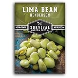 Survival Garden Seeds - Henderson Lima Bean Seed for Planting - Packet with Instructions to Plant and Grow Tender White Butter Beans in Your Home Vegetable Garden - Non-GMO Heirloom Variety Photo, best price $5.99 new 2024