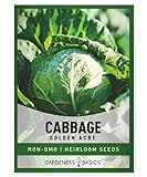 Cabbage Seeds for Planting - Golden Acre Green Heirloom, Non-GMO Vegetable Variety- 1 Gram Approx 225 Seeds Great for Summer, Spring, Fall, and Winter Gardens by Gardeners Basics Photo, best price $4.95 new 2024