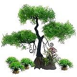 MiukingPet Artificial Aquatic Plants Fishtank Decorations Aquarium Decorations,Applicable to Office and Household Simulation Fish Tank Plants (Green) Photo, best price $11.99 new 2024