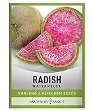 Watermelon Radish Seeds for Planting - Heirloom, Non-GMO Vegetable Seed - 2 Grams of Seeds Great for Outdoor Spring, Winter and Fall Gardening by Gardeners Basics Photo, best price $4.95 new 2024