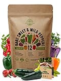 12 Rare Sweet & Mild Pepper Seeds Variety Pack for Planting Indoor & Outdoors. 600+ Non-GMO Pepper Garden Seeds: California Wonder Bell, Anaheim, Poblano, Cubanelle, Pepperocini, Banana Peppers & More Photo, best price $16.99 ($1.42 / Count) new 2024