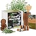 Photo Indoor Herb Garden Starter Kit - Certified USDA Organic Non GMO - 5 Herb Seed Basil, Cilantro, Parsley, Sage, Thyme, Potting Soil, Plant Kit - DIY Kitchen Grow Kit for Growing Herb Seeds Indoors