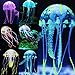 Photo Uniclife 6 Pcs Glowing Jellyfish Ornament Decoration for Aquarium Fish Tank