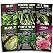Photo Survival Garden Seeds - Asian Vegetable Collection Seed Vault for Planting - Thai Basil, Napa Cabbage, Canton Pak Choi, Chinese Celery, Green Onions, Watermelon Radish - Non-GMO Heirloom Varieties
