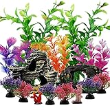 Fish Tank Decorations Plants with Resin Broken Barrel and Cave Rock View, PietyPet 15pcs Aquarium Decorations Plants Plastic,Fish Tank Accessories, Fish Cave and Hideout Ornaments, Aquarium Decor Photo, best price $15.89 new 2024