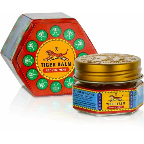 Красный Тигровый бальзам Tiger balm 19,5 гр фотография