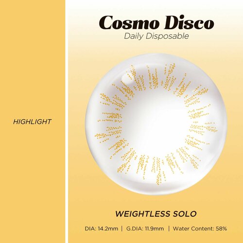 Контактные линзы Moody Cosmo Disco, 10 шт., R 8,5, D -2,5, weightless solo, 1 уп. фотография