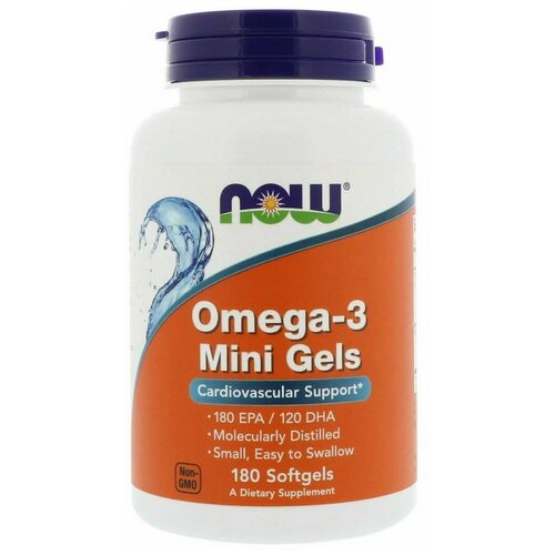 Omega-3 Mini Gels капс., 200 г, 180 шт. фотография