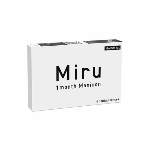 Контактные линзы Menicon Miru 1month Multifocal, 6 шт., R 8,6, D -8,5, ADD: высокая фотография