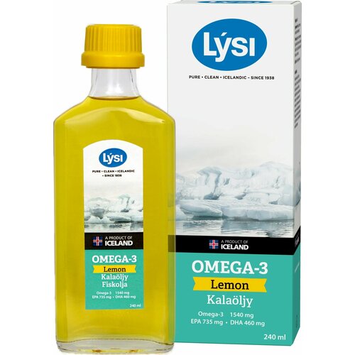 Lysi Omega-3 Рыбий жир со вкусом лимона 240 мл фотография