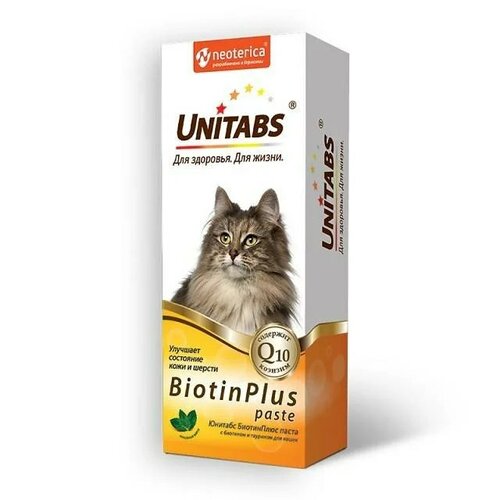 Кормовая добавка Unitabs BiotinPlus с биотином и таурином паста , 1 шт. в уп. х 2 уп. фотография