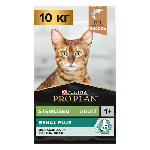 Сухой корм PRO PLAN® для взрослых стерилизованных кошек , с лососем, 10 кг фотография