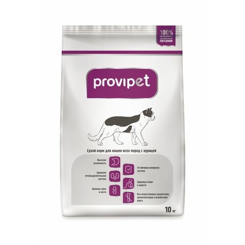 Сухой корм для кошек Provipet с курицей 10000 г фотография