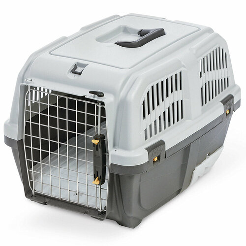 Переноска MPS SKUDO CAT TRAVEL 60x40x39см с лотком для наполнителя серая MPS 8022967067287 фотография